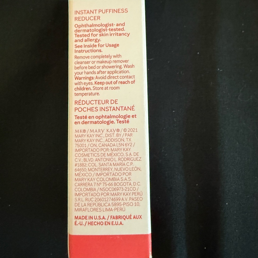 Mary Kay Instant Puffiness Reducer New in Box - Picture 3 of 5